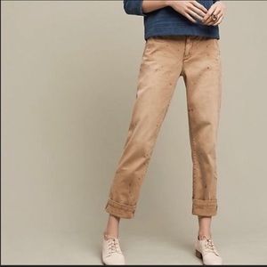 * Bundle 3 for $35 * Pilcro Hyphen Glitter painted khaki chinos